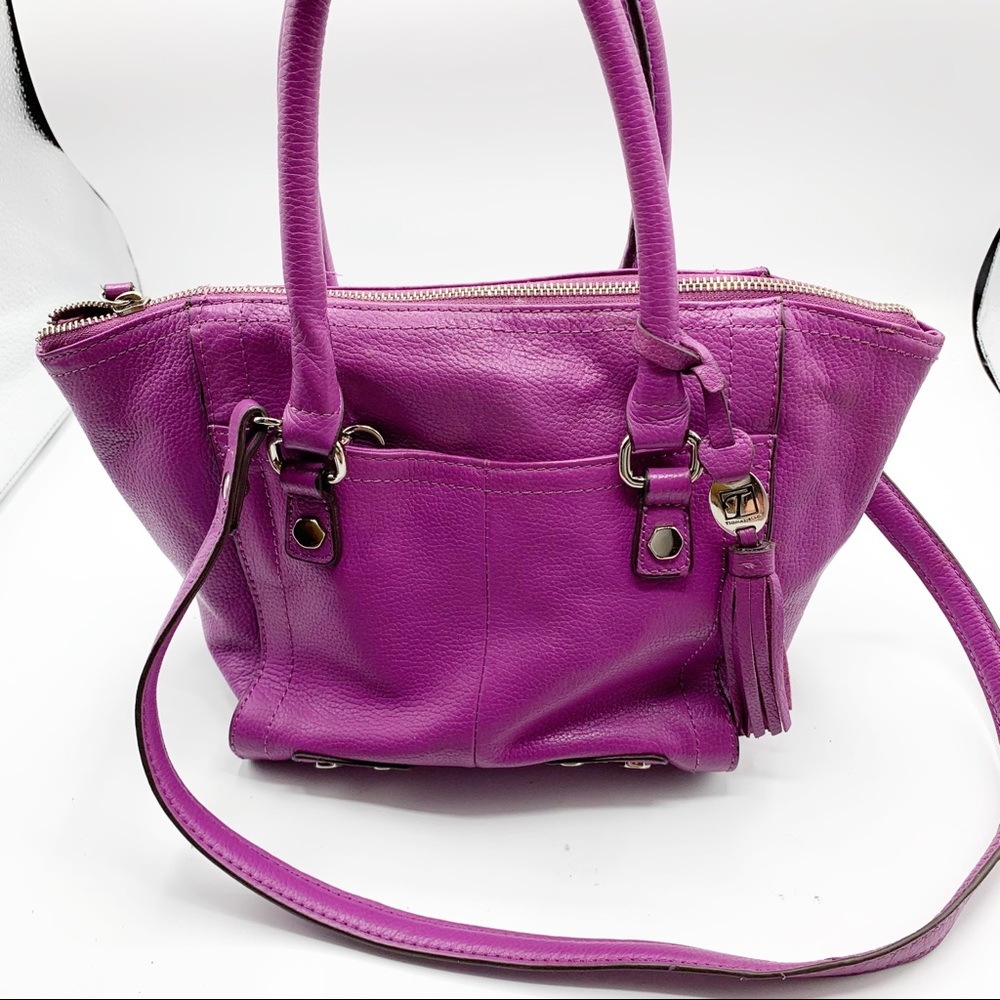 Tignanello Purple leather Bag Small